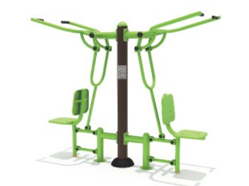 双人坐拉训练器